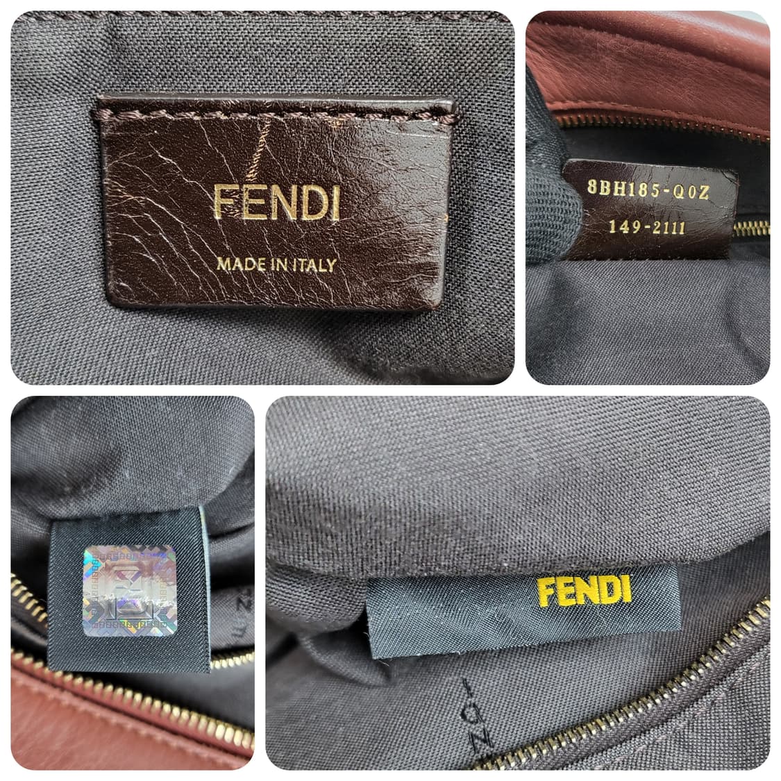 정품 펜디 피칸 스트라이프 패브릭 쇼퍼백 상품이미지9