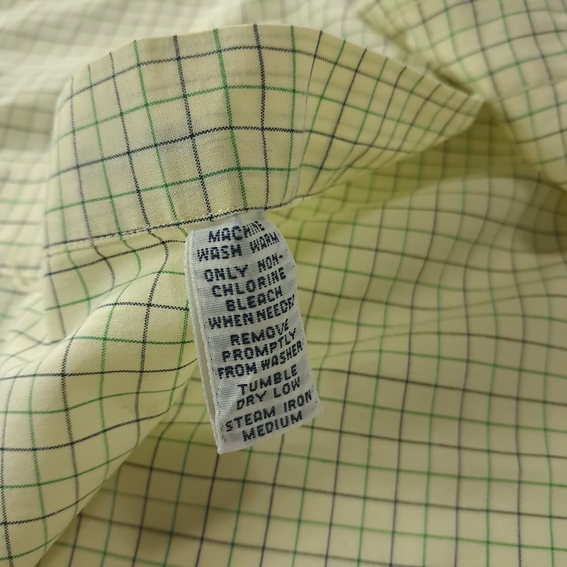 CK183 M 폴로 90s 라이트옐로우 마이크로체크 반팔 셔츠 남방 상품이미지5