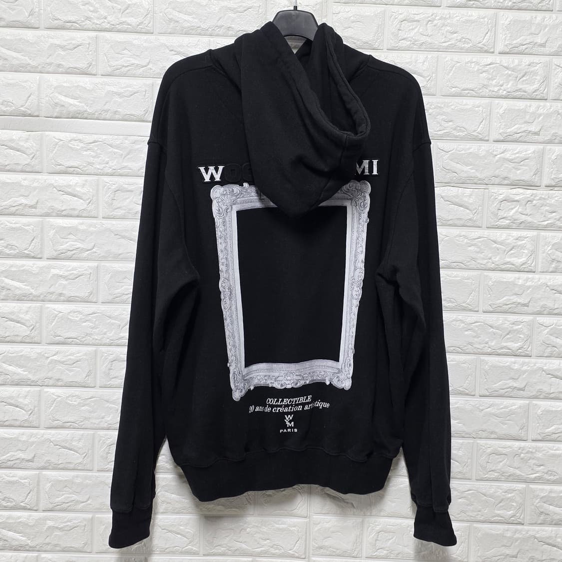 택포// 우영미 블랙 프레임 후드티 XL 상품이미지4