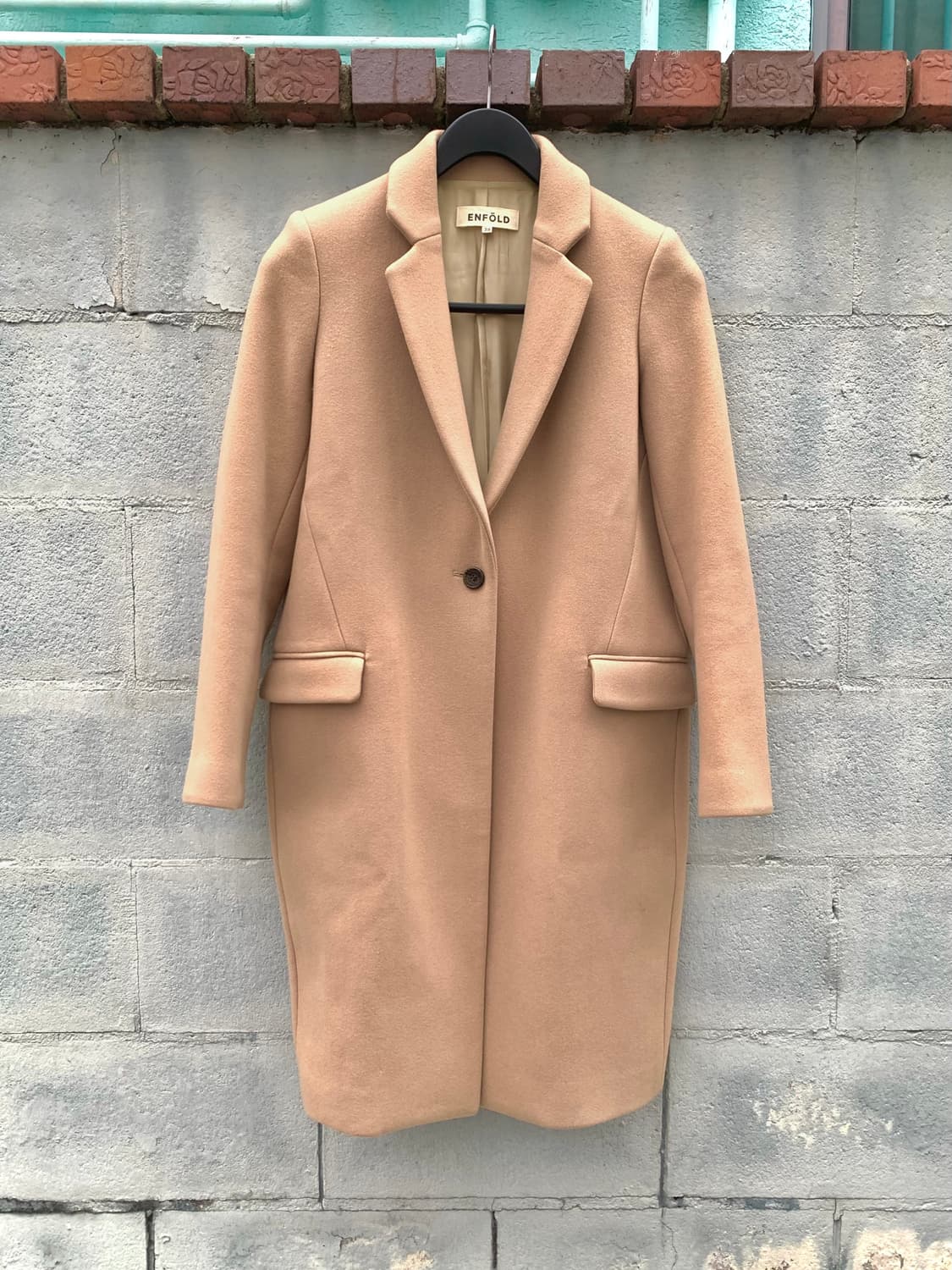 ENFOLD 엔폴드 원버튼 코트 상품이미지1