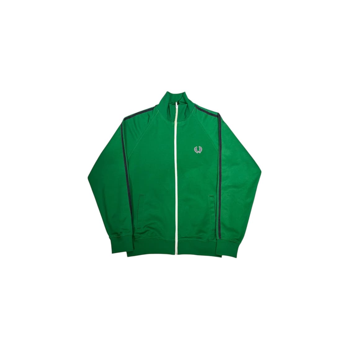 프레드페리 딥 그린 초록색 오버핏 트랙탑 져지 S 상품이미지5