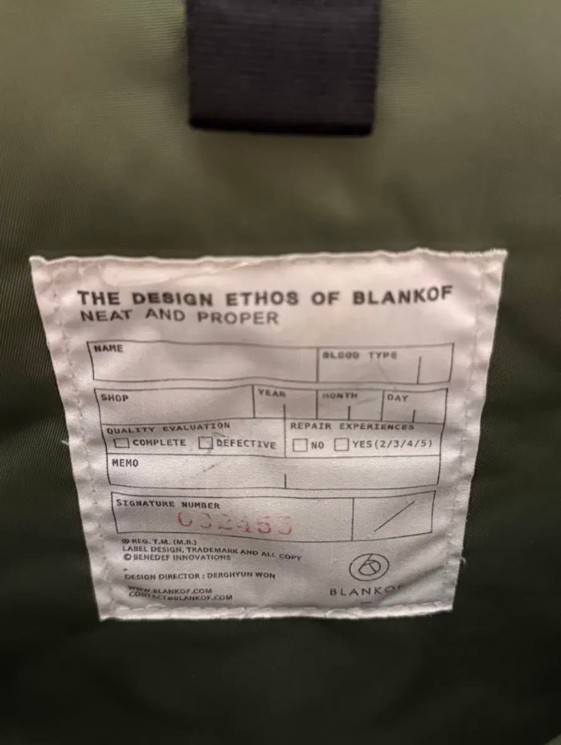 블랭코브 에펠백 블랙 화이트탭 상품이미지4