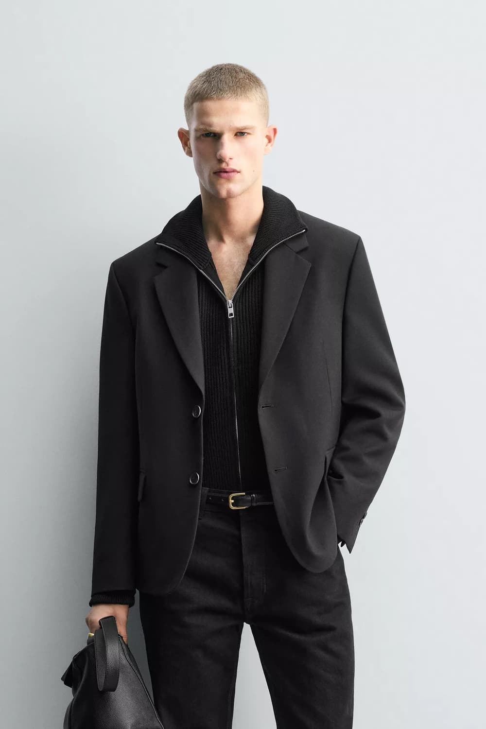 자라 울-비스코스 수트 블레이저 리미티드 에디션 새상품 상품이미지5