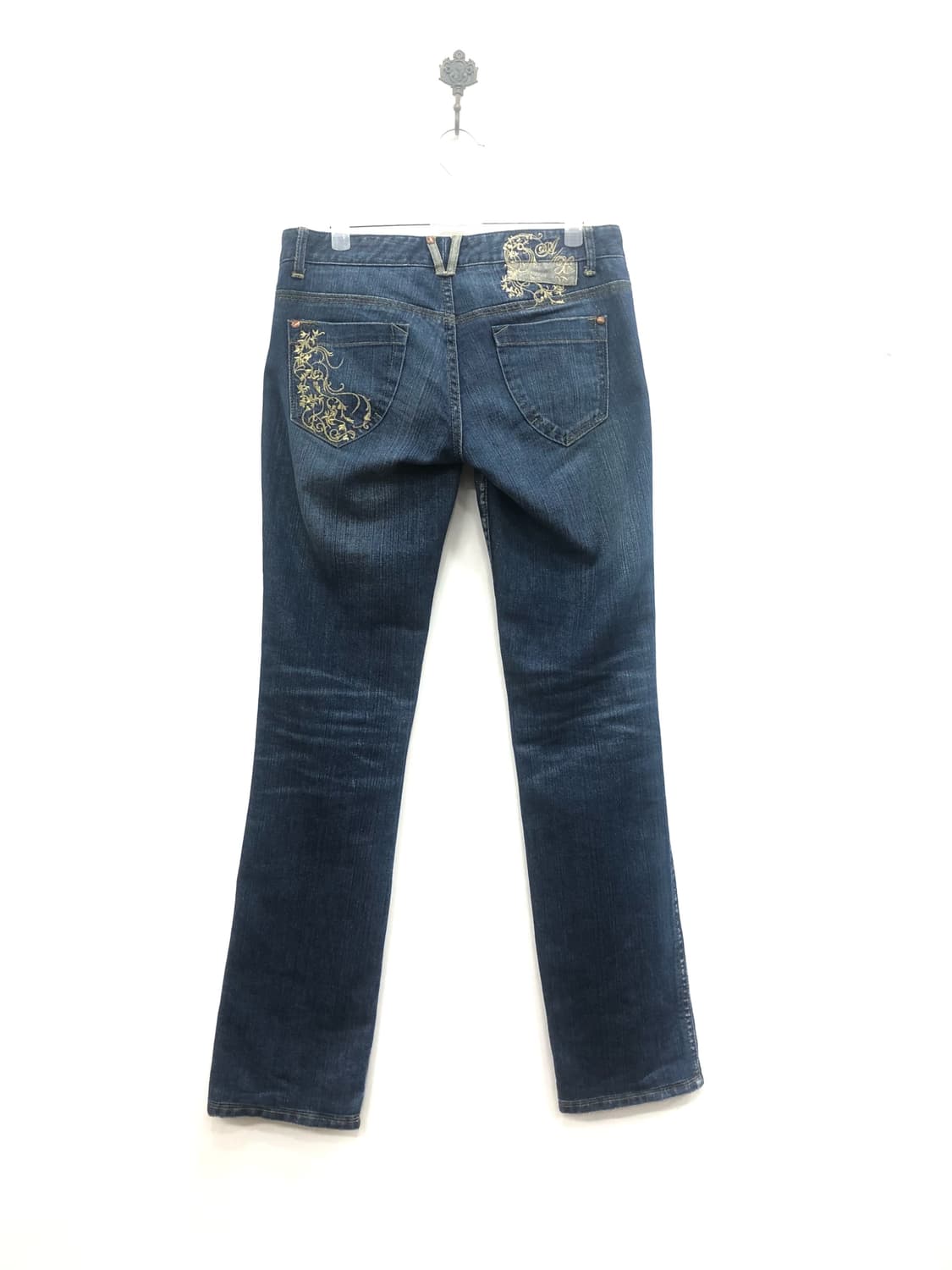 embroidery glitter lowrise denim pants 상품이미지3