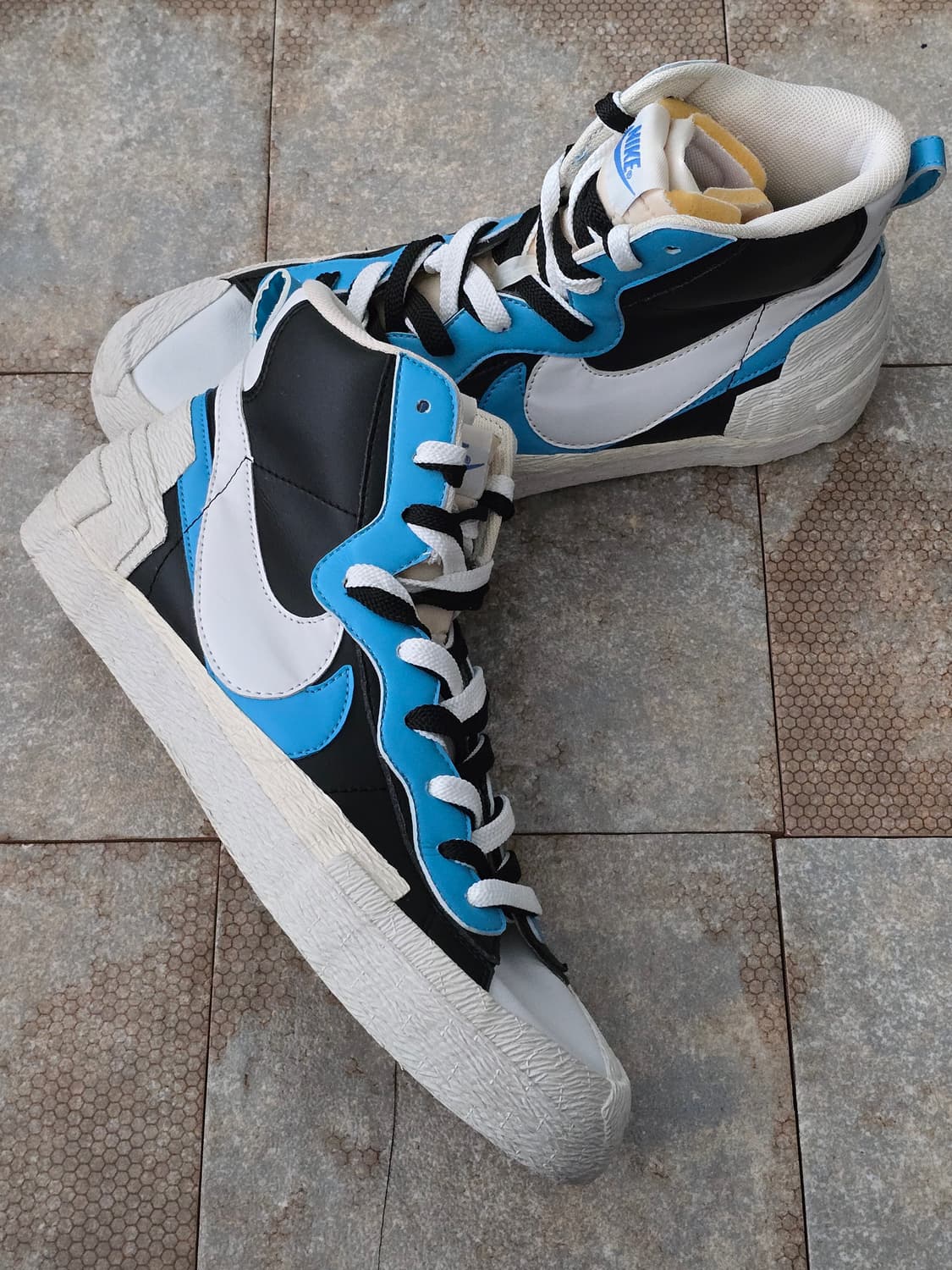 (285)나이키 사카이 블레이저 미드 화이트 블루 상품이미지6