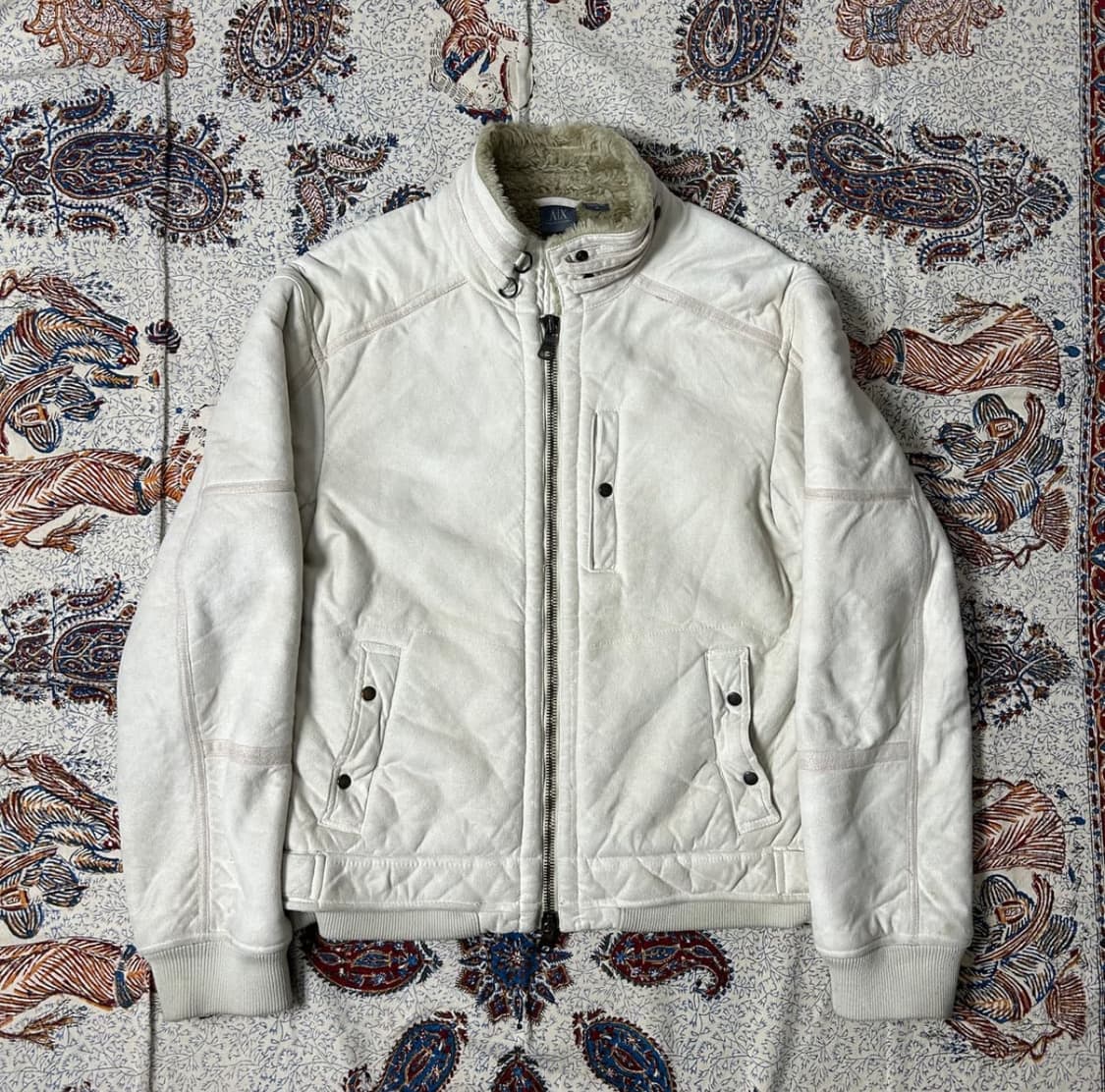 아르마니 익스체인지 하이넥 시어링 자켓 상품이미지1