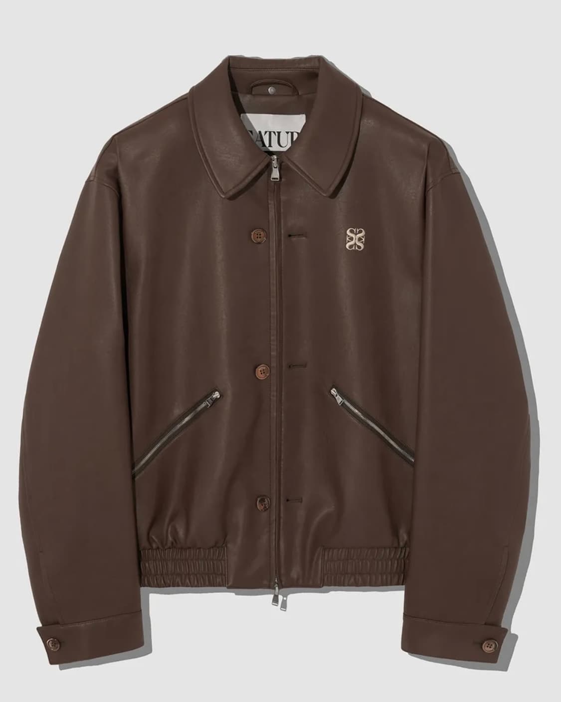 세터 레더 블루종 자켓 XL 브라운 상품이미지1