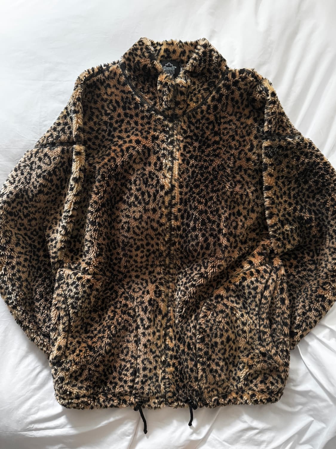 캐나다 빈티지 레오파드 오버핏 플리스 상품이미지1