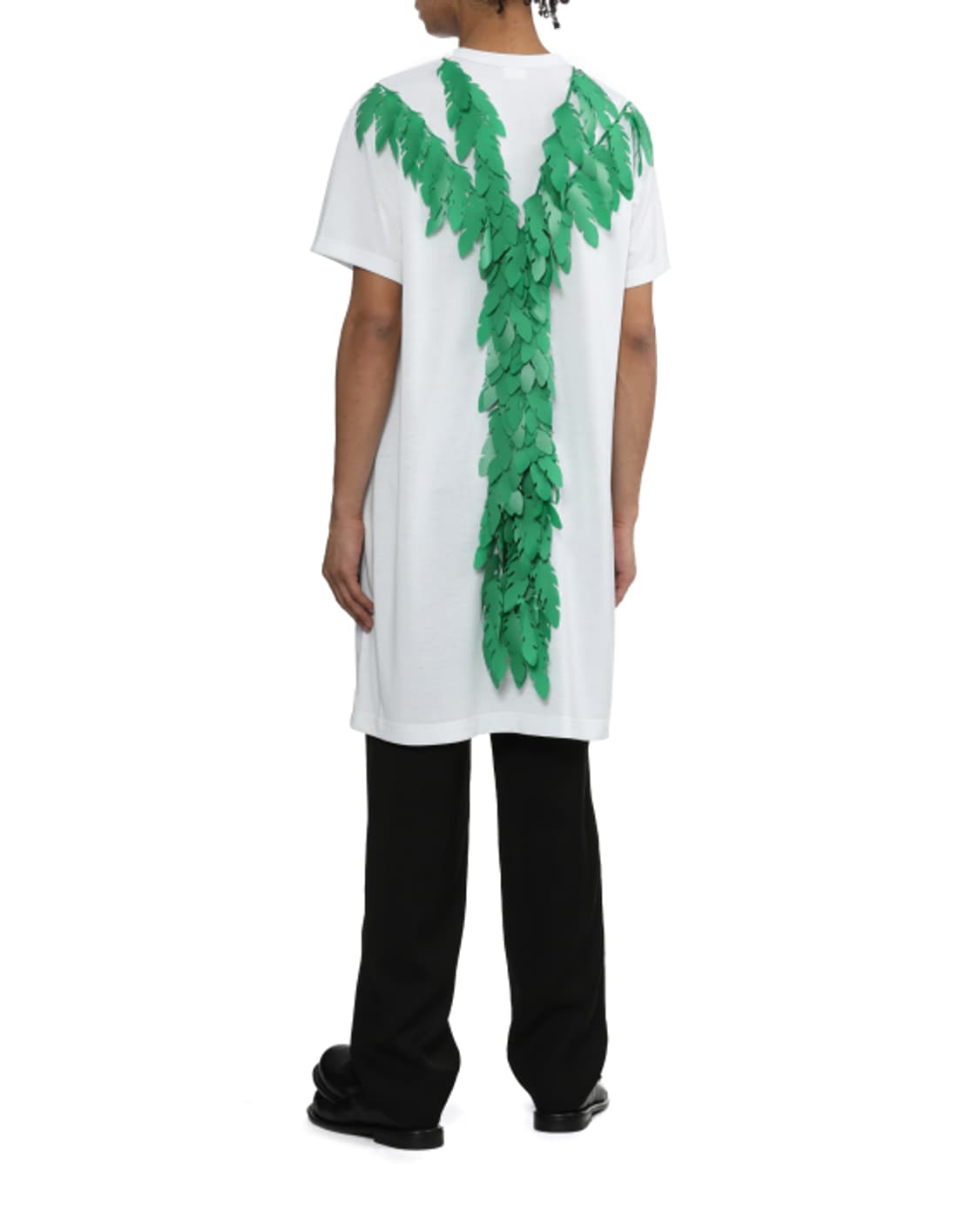 새상품 꼼데가르송 옴므플러스 리프 화이트 숏슬리브  M/L 상품이미지6