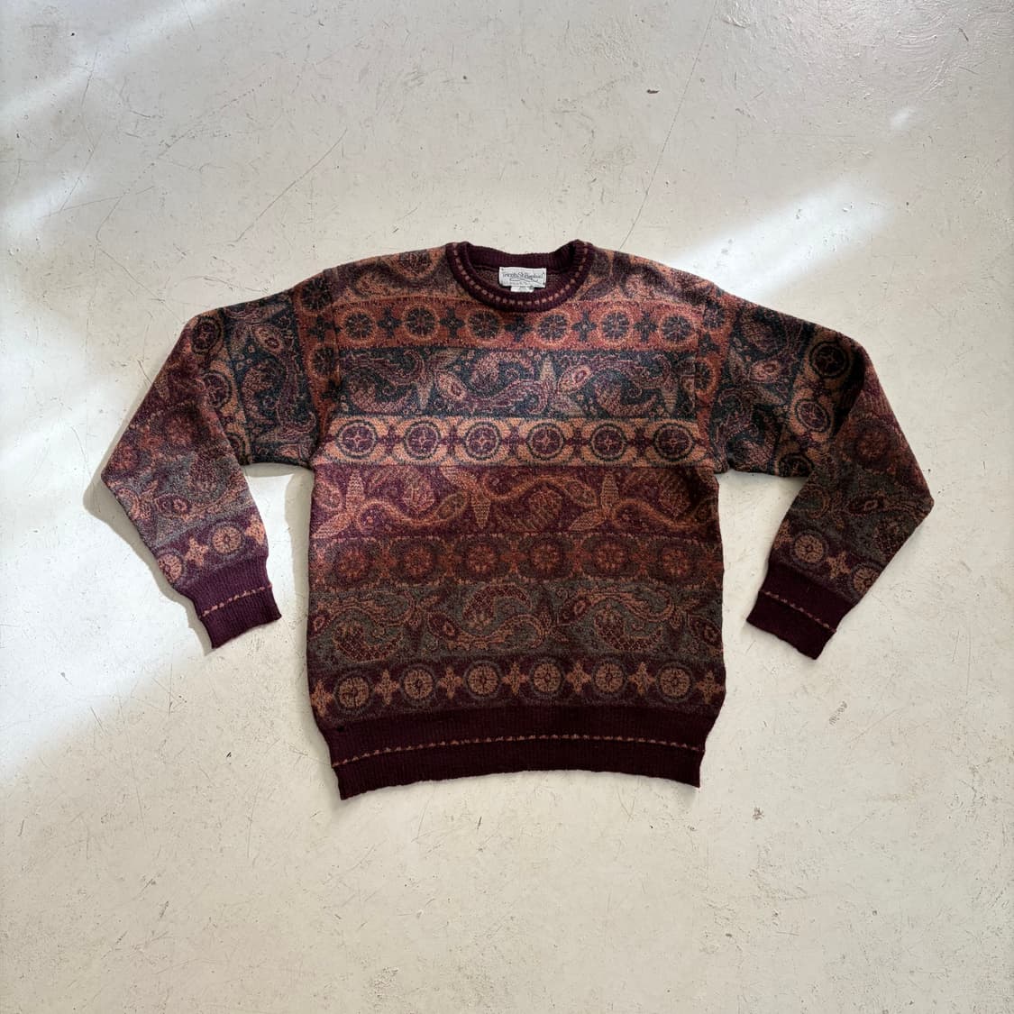 90s Tricots St Raphael 빈티지 에스닉 니트 스웨터 M 상품이미지1