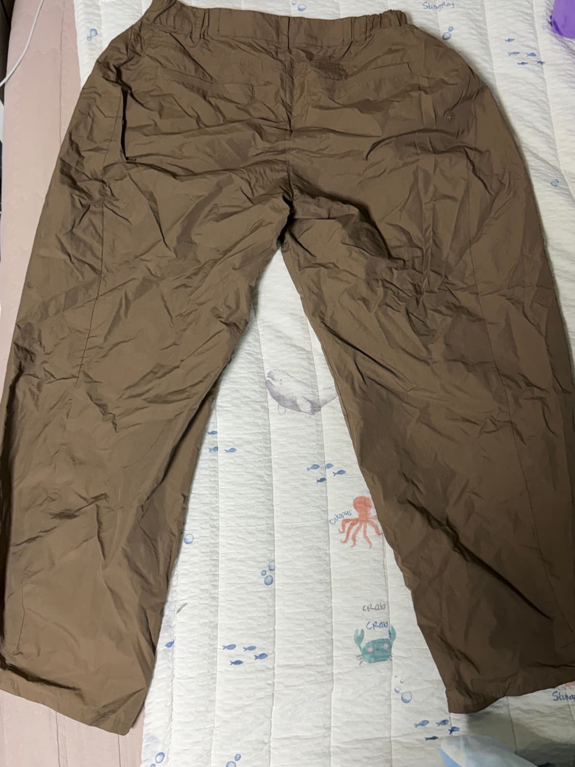 산산기어 사이드 스냅팬츠 브라운 상품이미지3