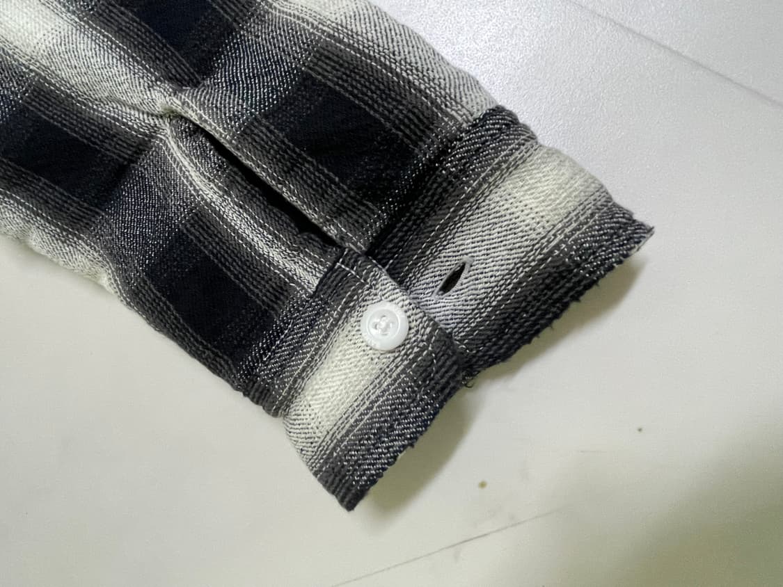 세인트 마이클 셔츠 파카 체크 블랙 화이트  상품이미지3