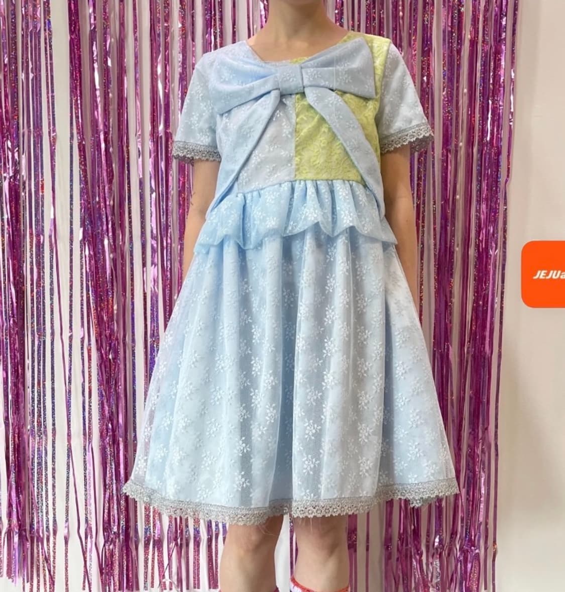 26SS 유쇼 코바야시/ OS/ 블루 원피스/ 새상품 상품이미지1