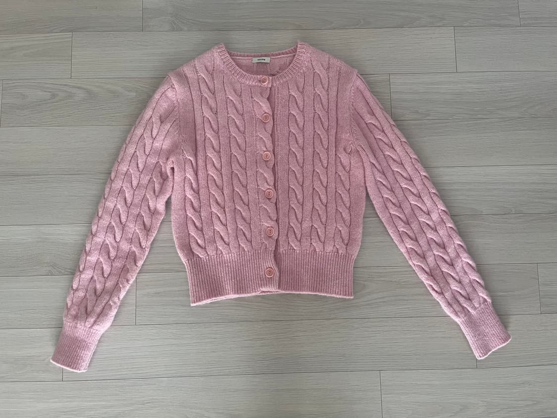 샵엠 올리버 케이블 니트 가디건 상품이미지2