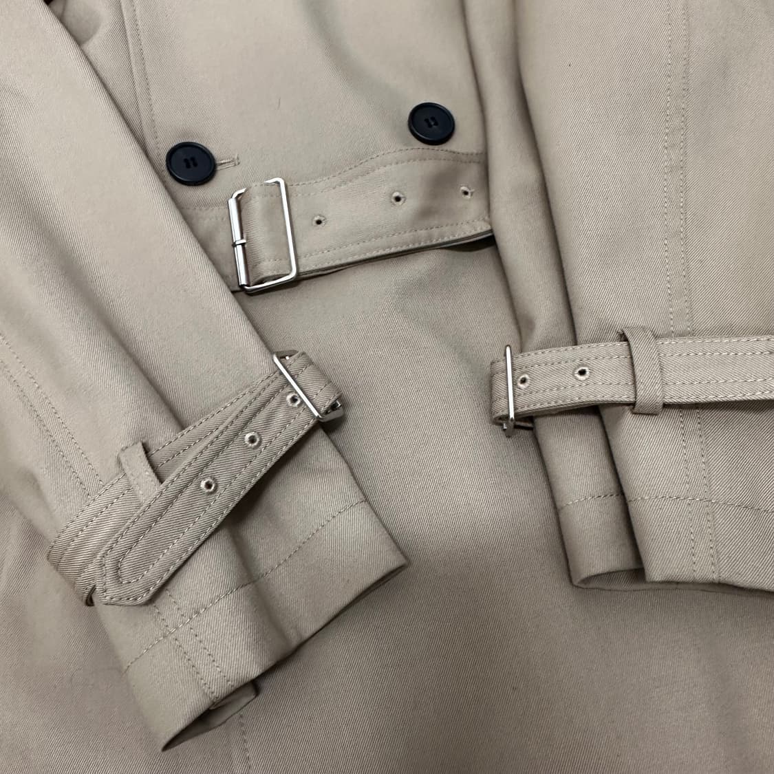 인사일런스 슬로시 울 트렌치 코트 베이지 L 상품이미지6