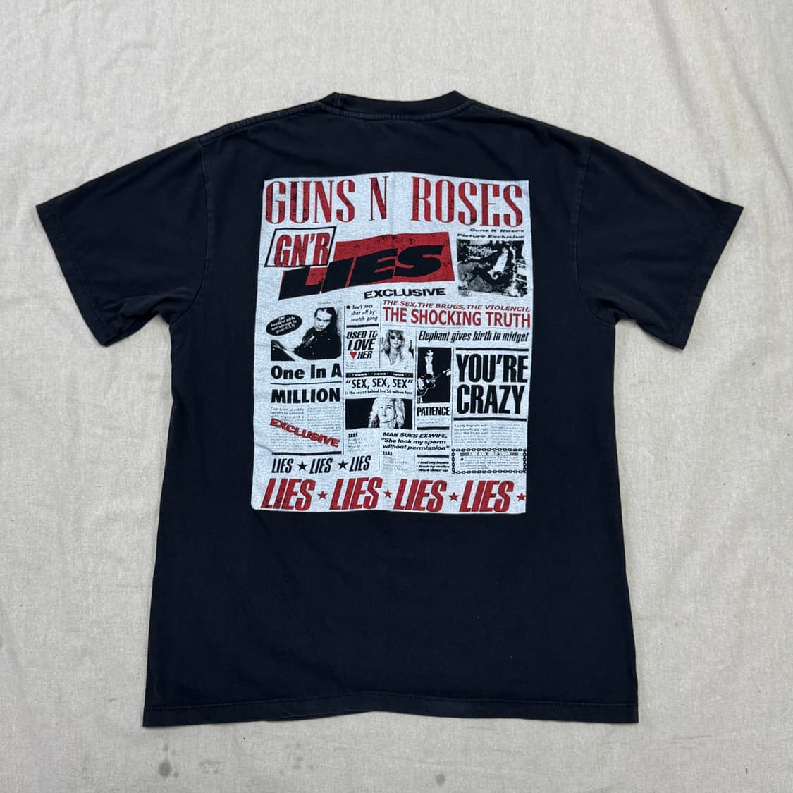 HOLOUBEK 90s 건즈앤로즈 락 빈티지 반팔 L 상품이미지3