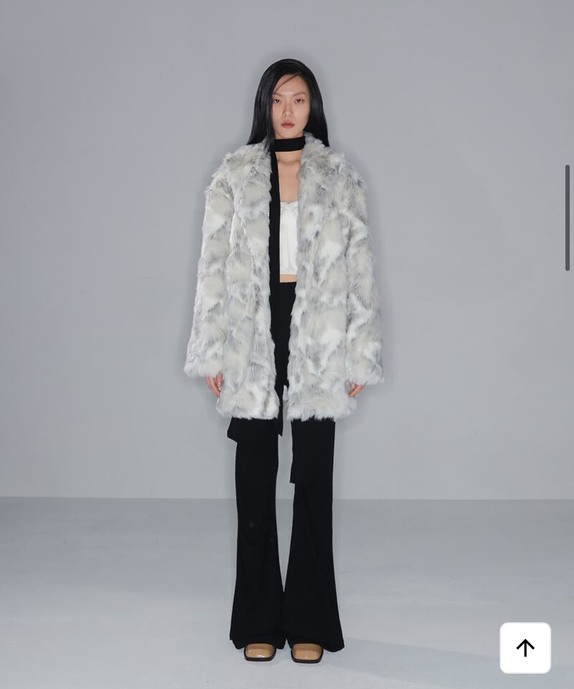 FAKE FUR HALF COAT [UNISEX/CREAM] 상품이미지1