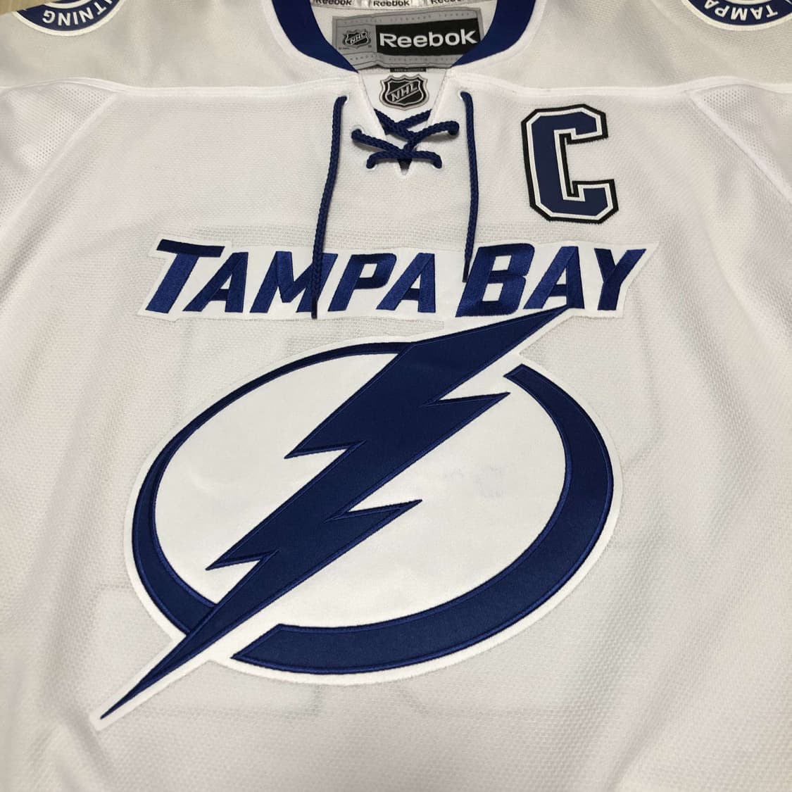 (L) 새상품 리복 NHL 템파베이 라이트닝 아이스하키 져지 하키 유니폼 상품이미지5