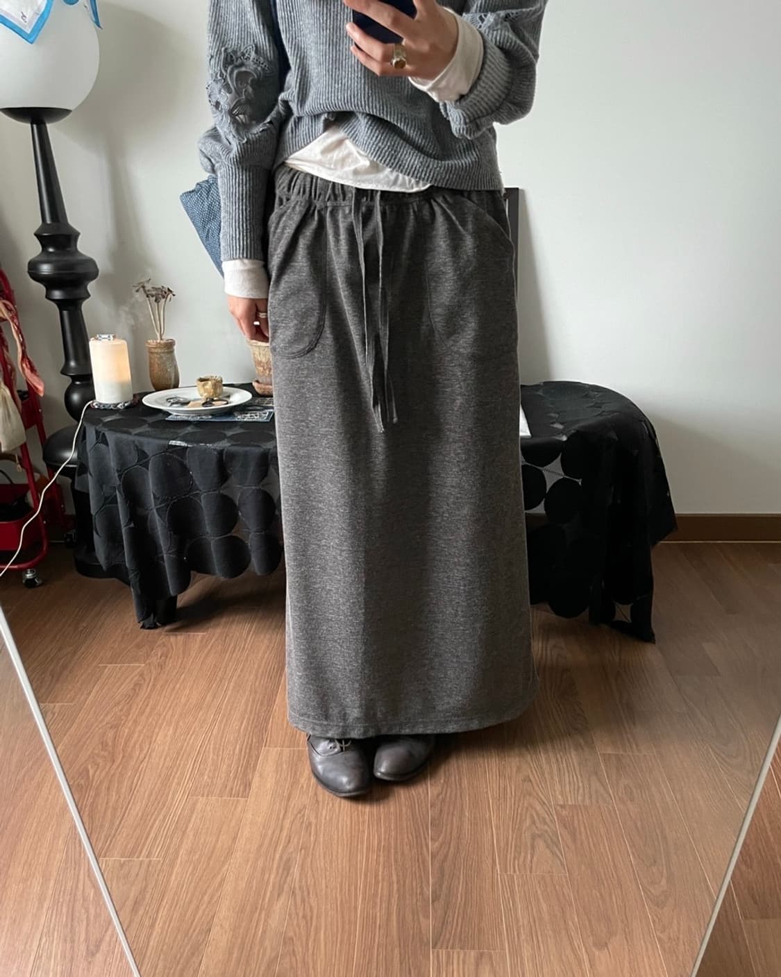 banding long skirt 상품이미지3