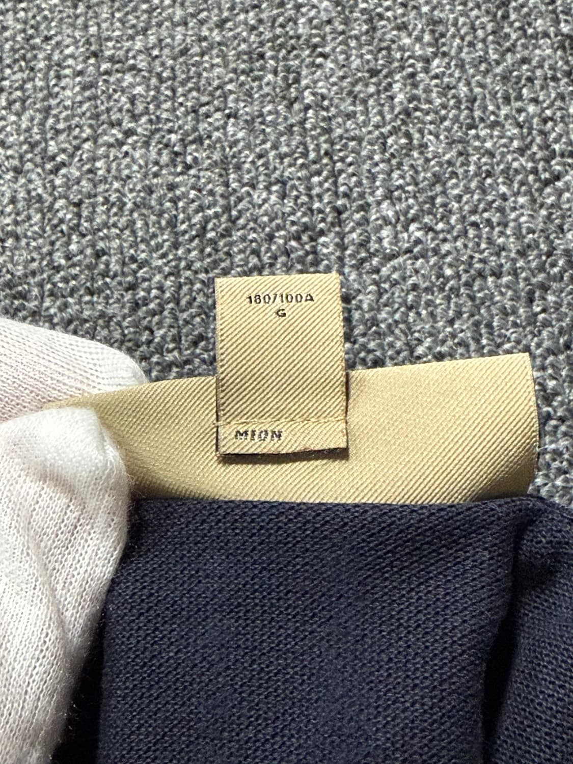 버버리(Burberry) 체크 플라켓 코튼 피케 폴로 셔츠 / L 상품이미지5