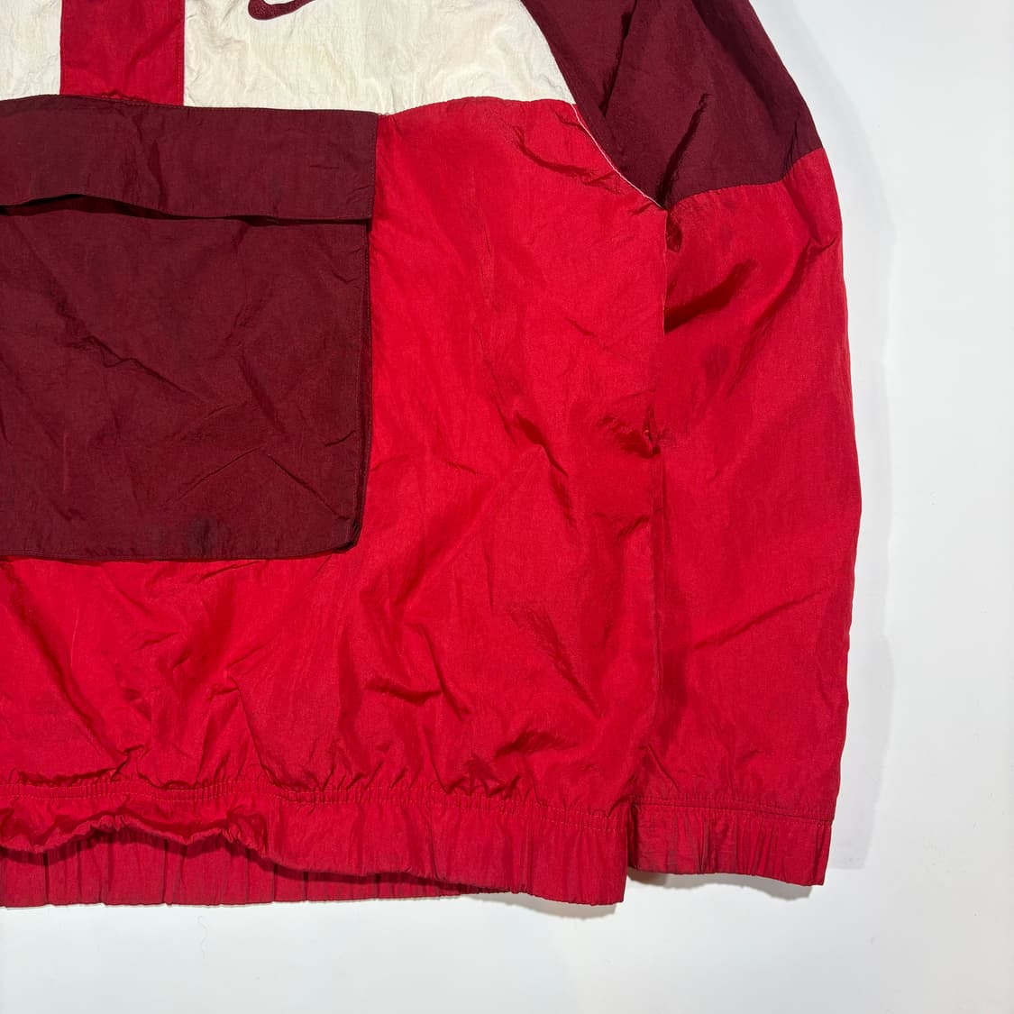 나이키 레드 배색 아노락 바람막이 상품이미지3