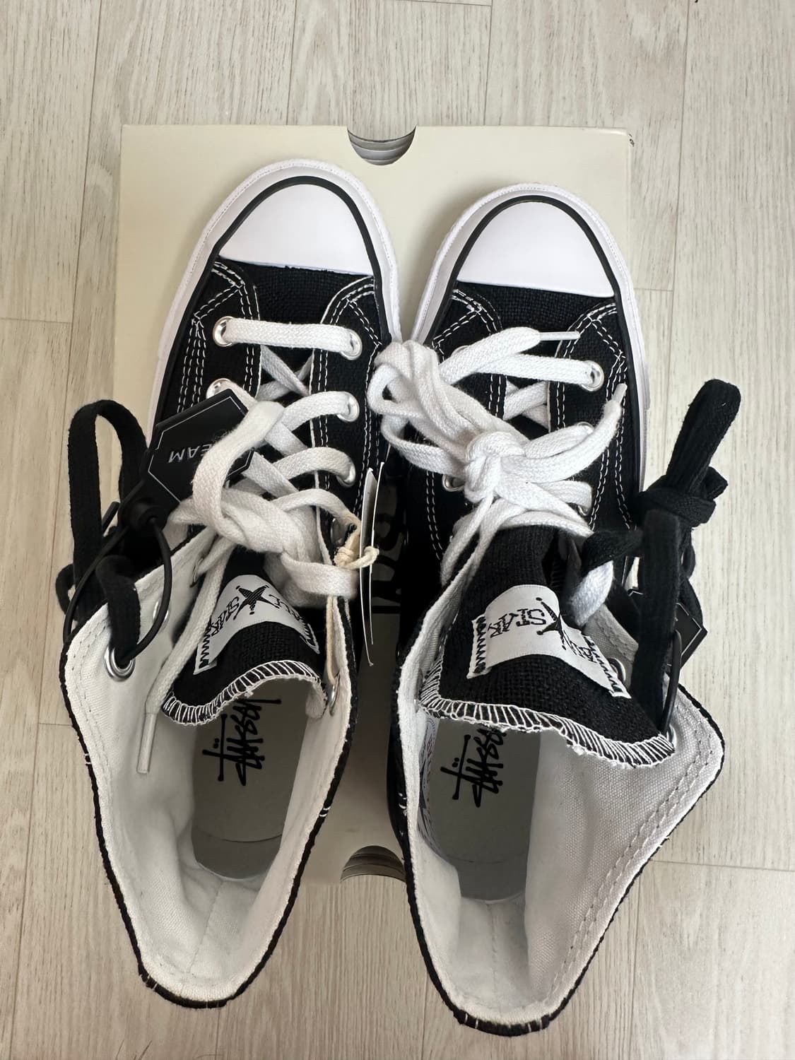 컨버스 x 스투시 척 70 하이 블랙 상품이미지1