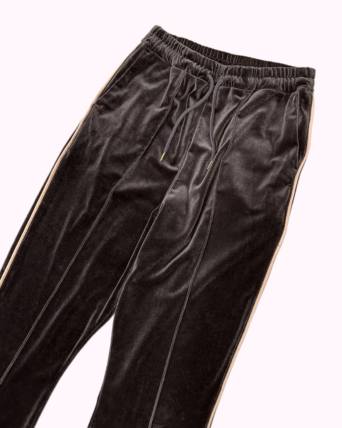 brown velvet boots-cut training pants 상품이미지2