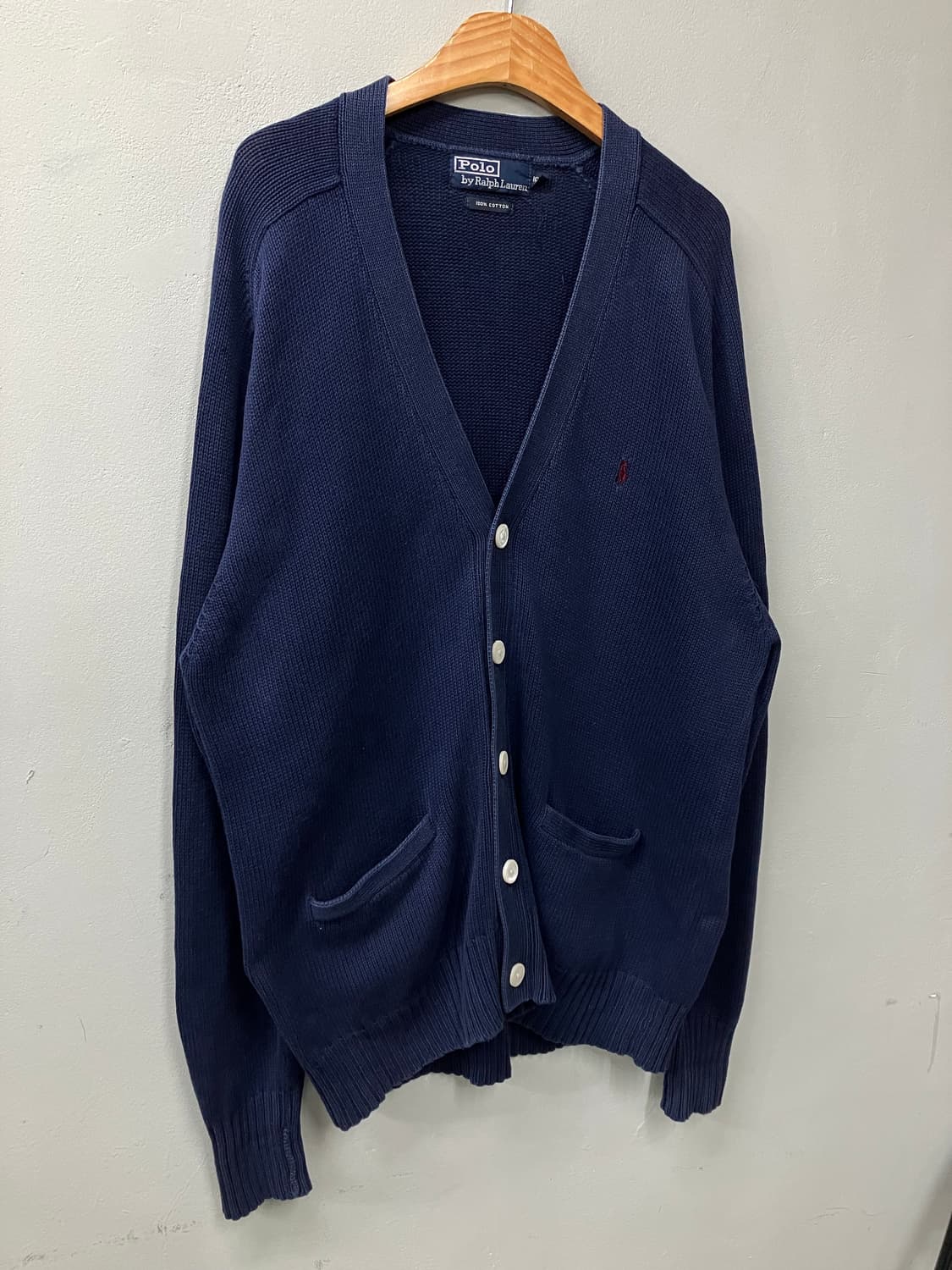 90s 폴로 랄프로렌 브이넥 오버핏 가디건 상품이미지1