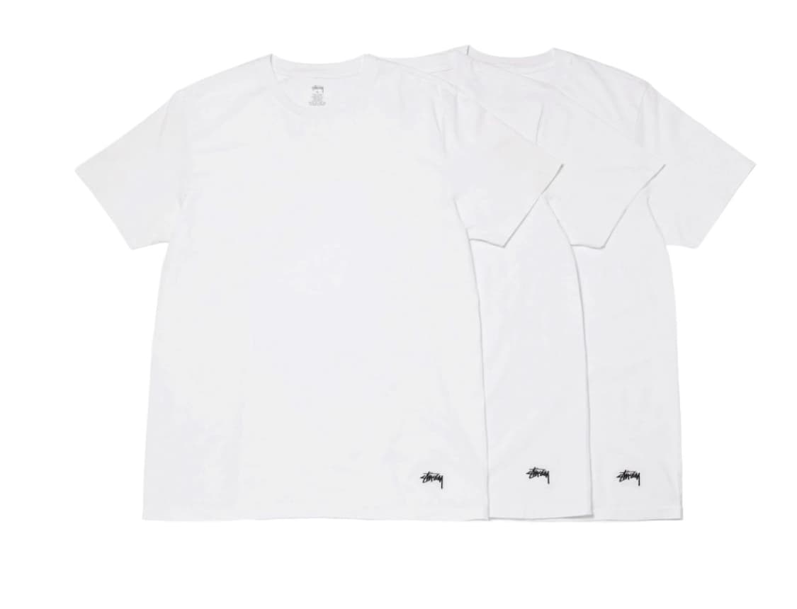 스투시 언더셔츠 흰색 S사이즈 한 장 상품이미지1