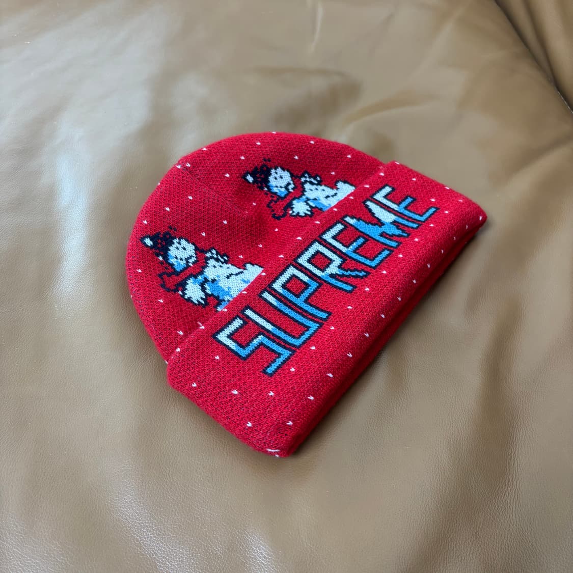 슈프림 비니 모자 21fw 스노우맨 레드 상품이미지3
