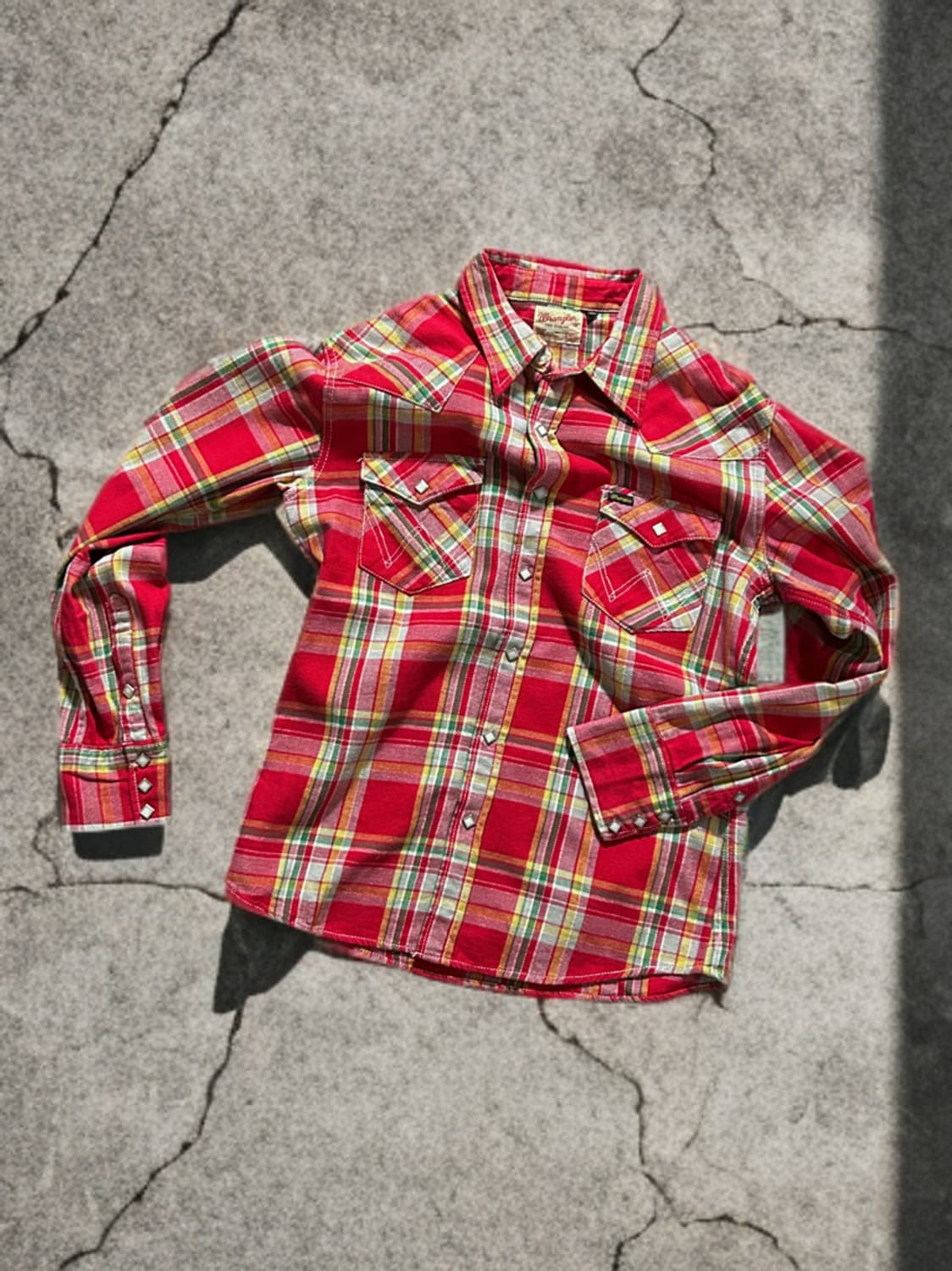 랭글러 웨스턴 플란넬 체크 셔츠 상품이미지1