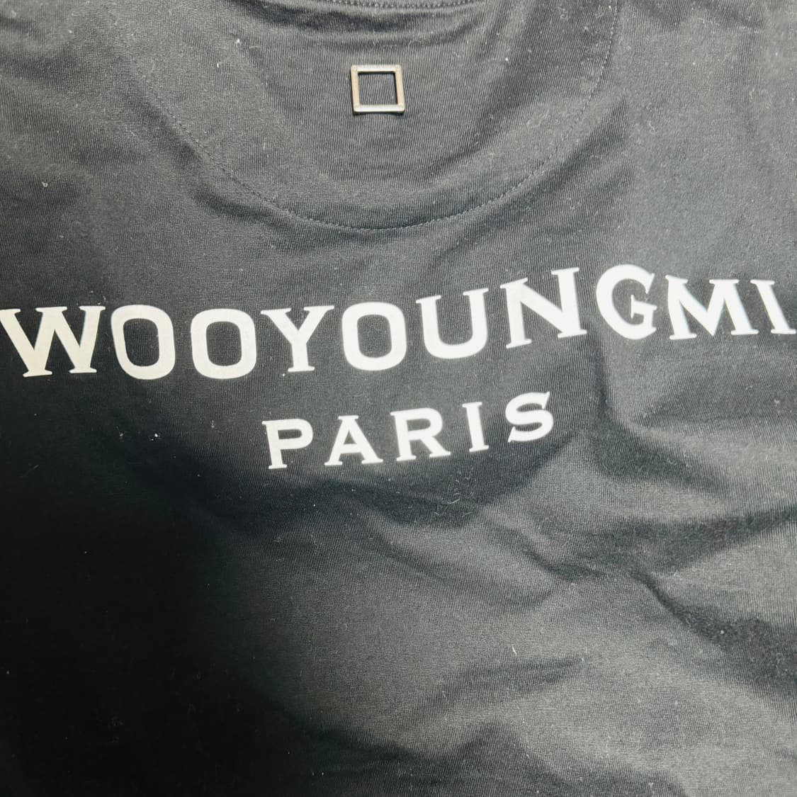 25SS 우영미 백로고 반팔 티셔츠 블랙 50W251TS07708B 상품이미지1