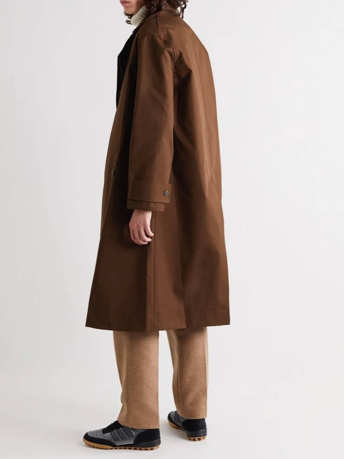 스튜디오니콜슨 델룸 본디드 더블 라펠 맥코트 M 상품이미지3