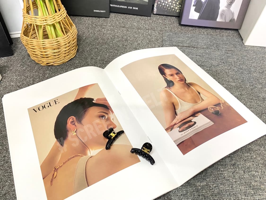 셀린느 미니 헤어 집게핀 세트 블랙 (2개) 상품이미지6