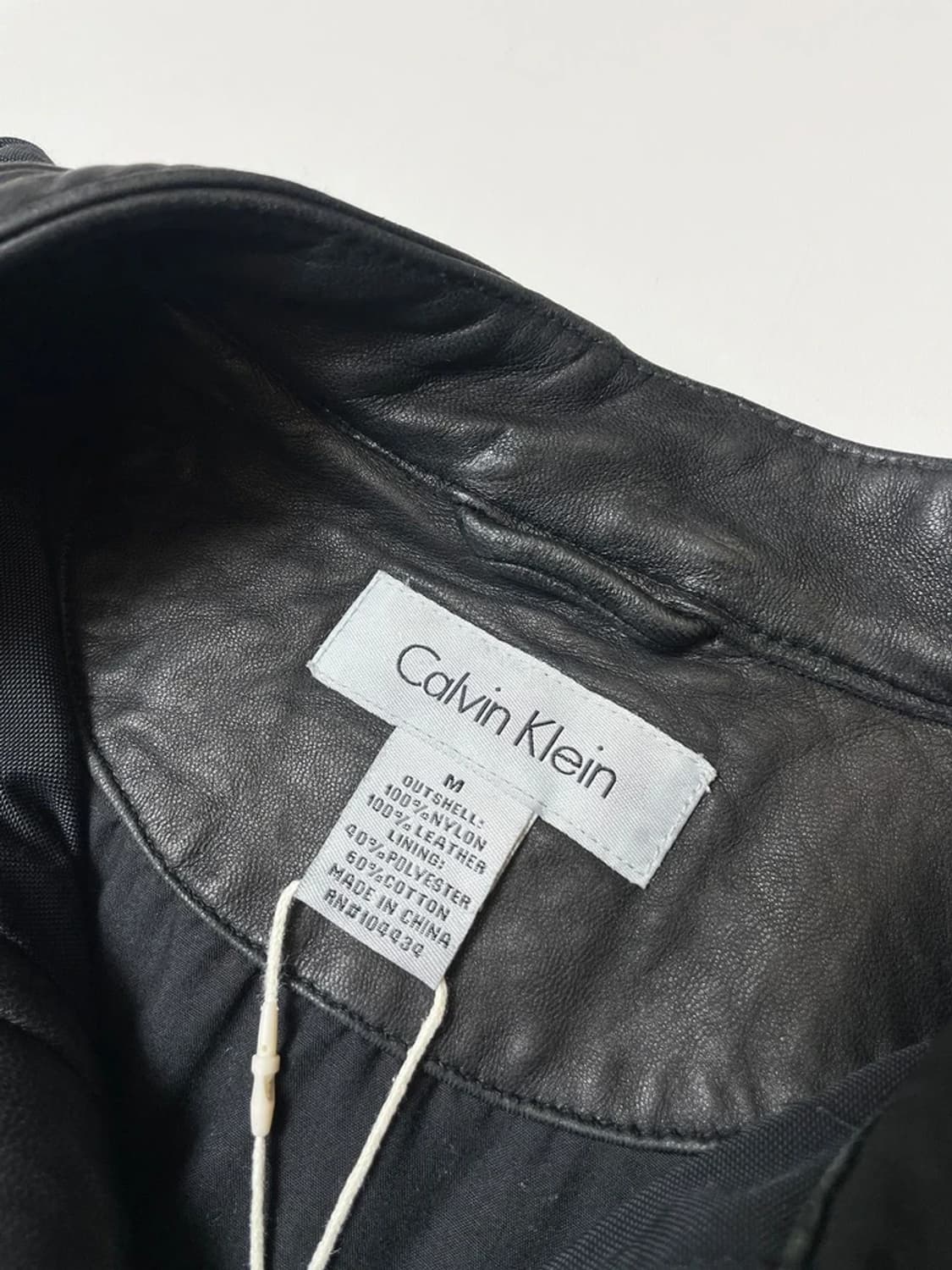 캘빈클라인 차이나넥 바이커 나일론 레더 자켓 PN9392 상품이미지6