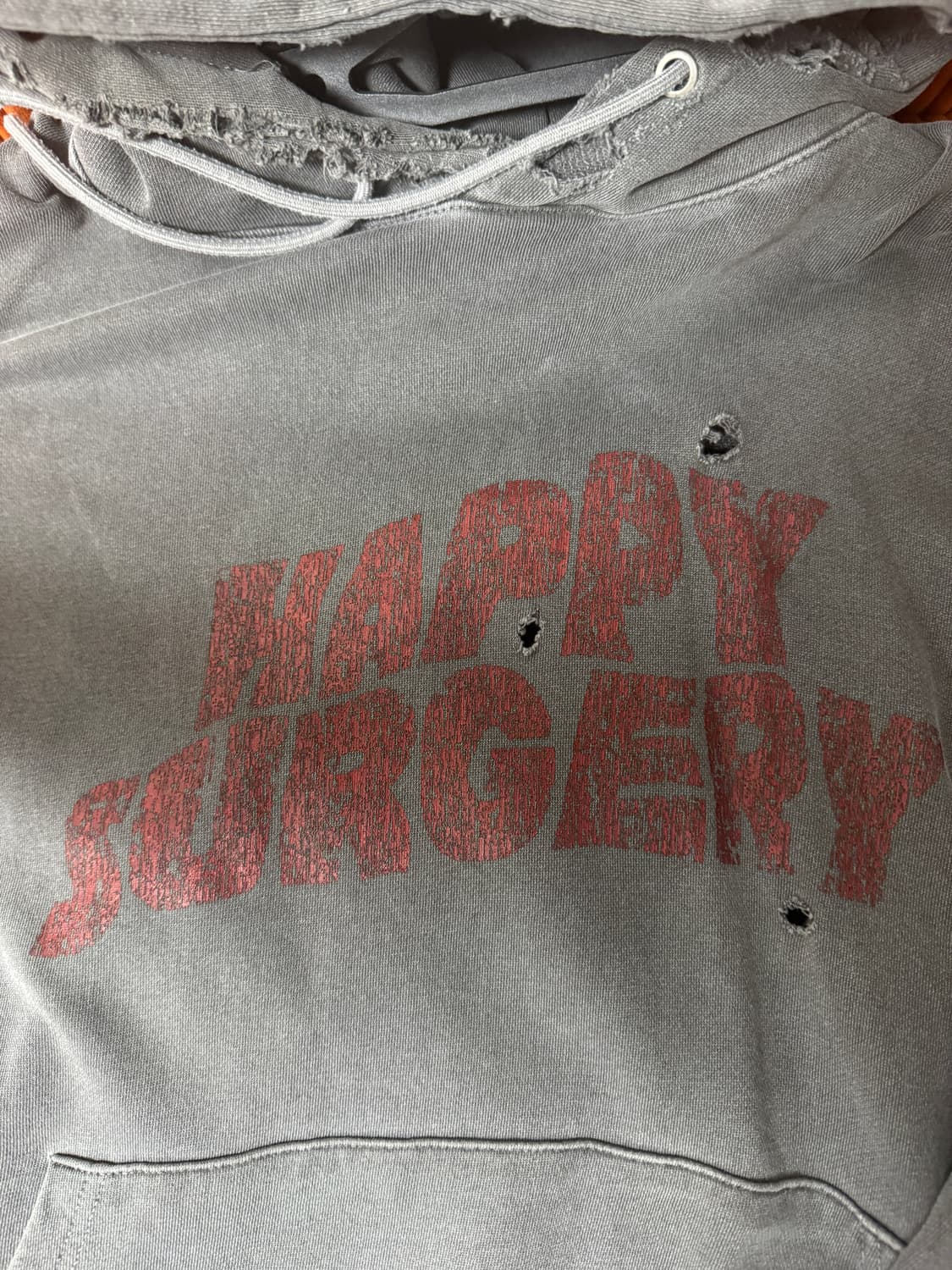 [M] 써저리x해피피플갤러리 피그먼트 오버핏 후드 상품이미지2