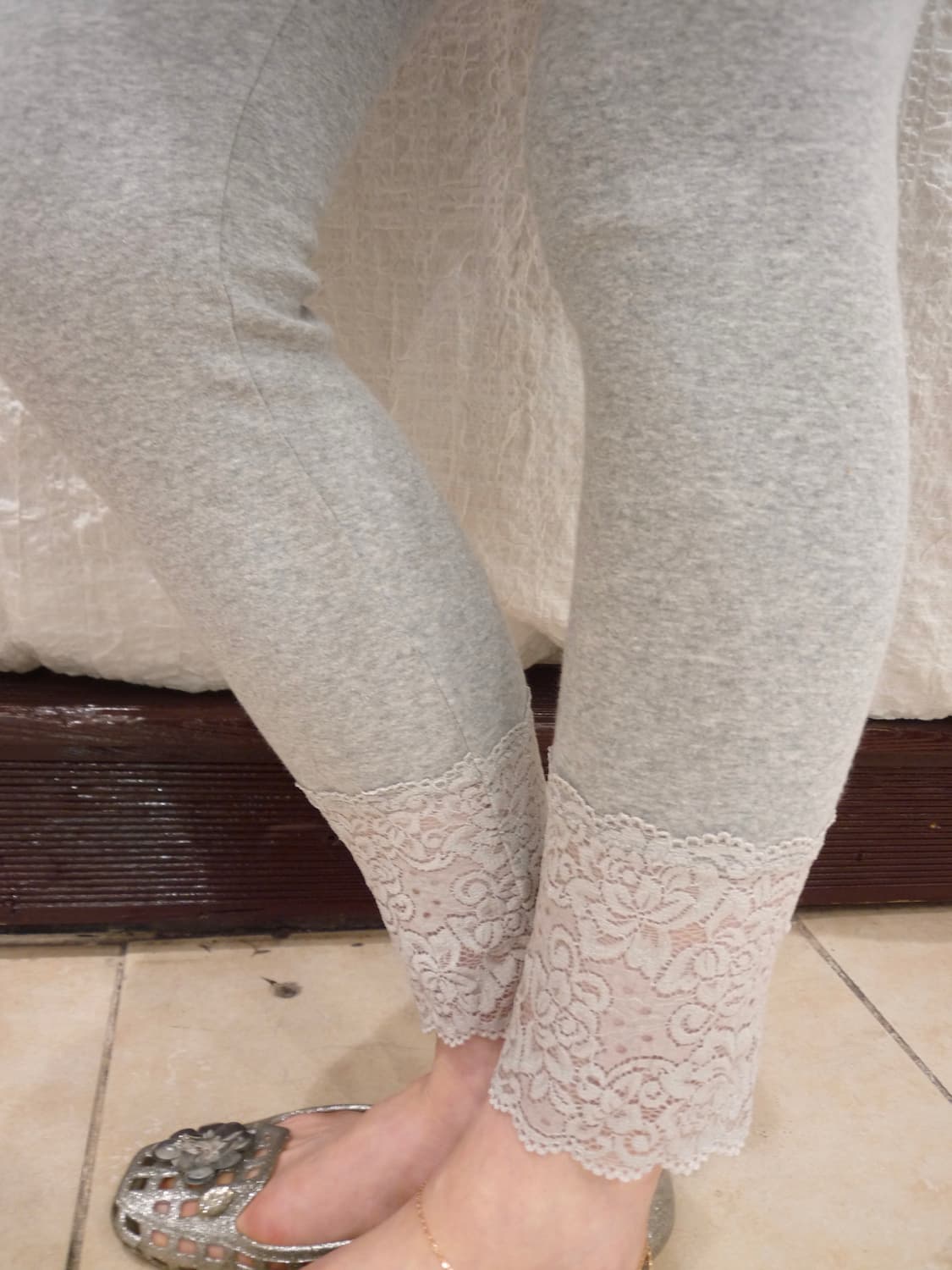Lace grey leggings 상품이미지5