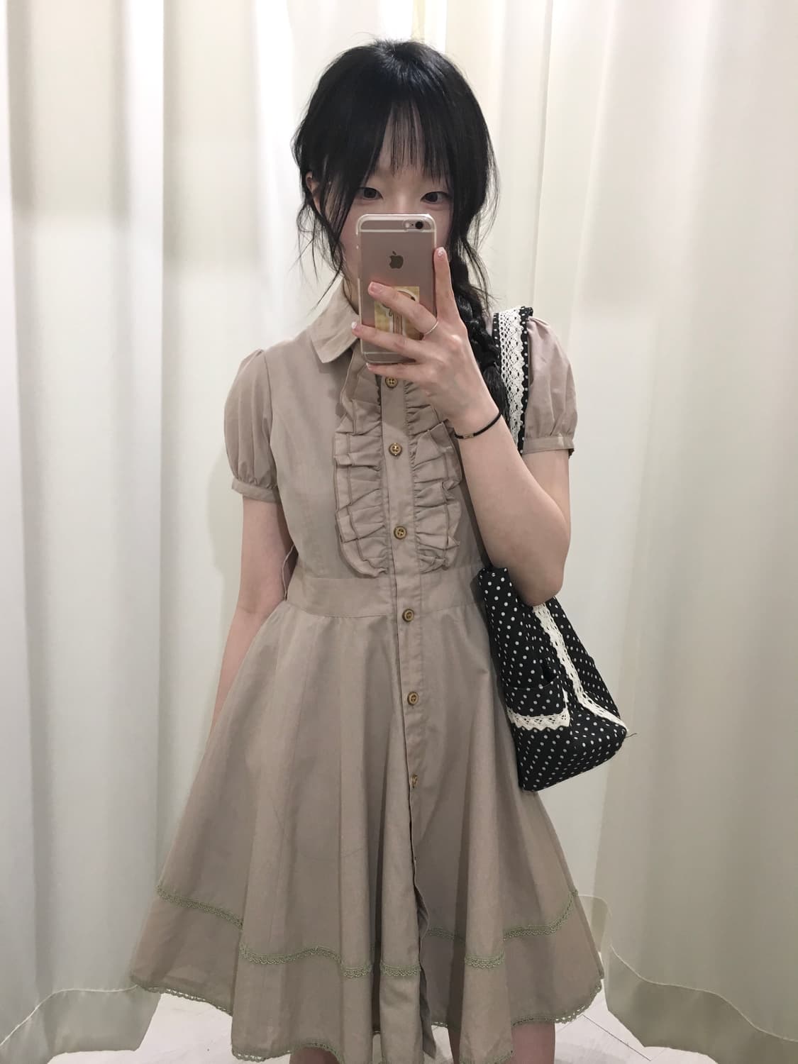 Ruffle collar dress 상품이미지1