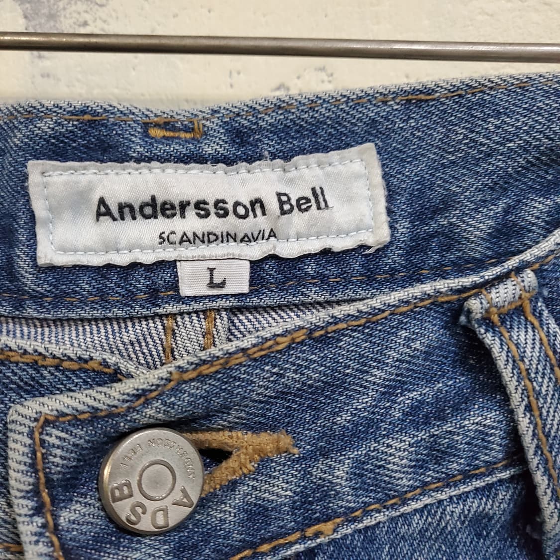 앤더슨벨 데님 와이드 팬츠 청바지  상품이미지3