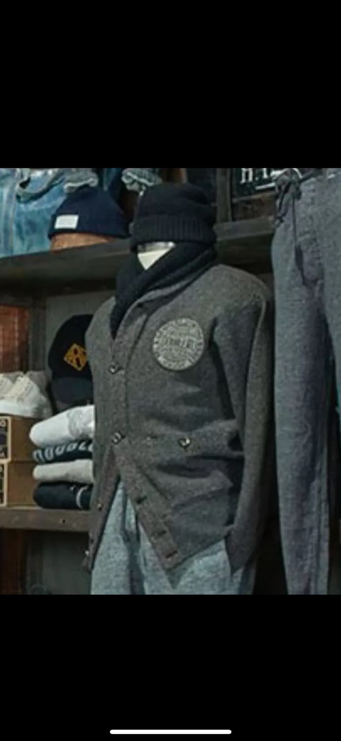 RRL 패치 헤링본 울 가디건 M 상품이미지1