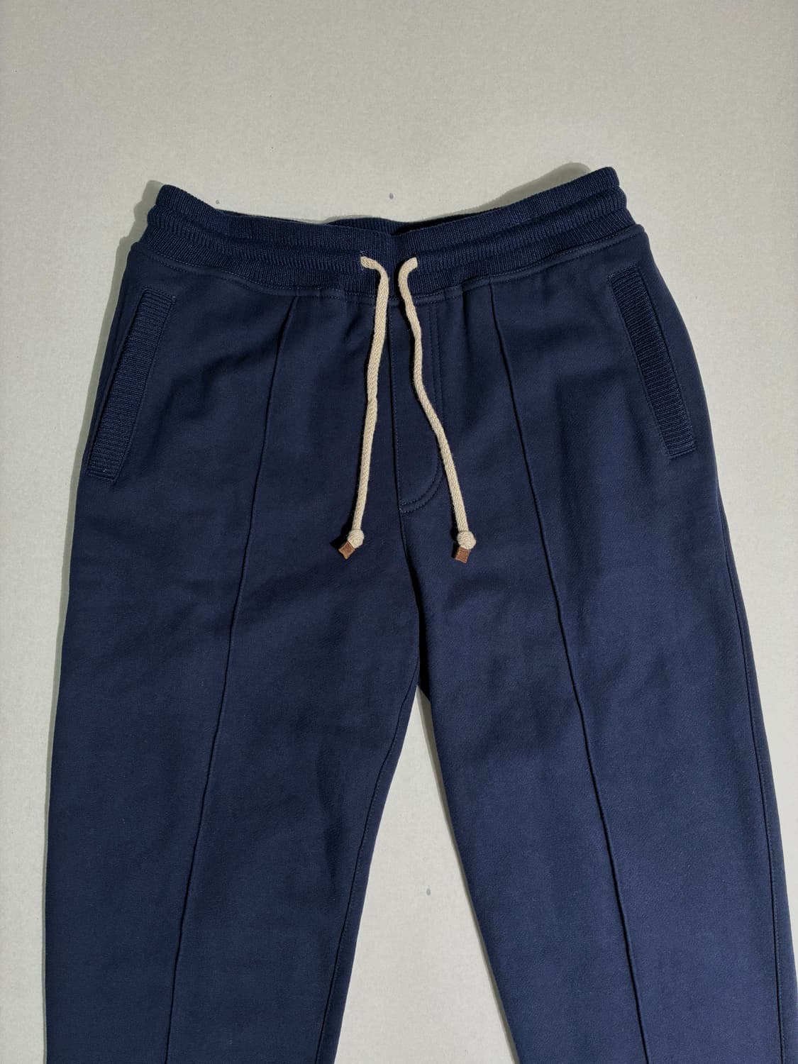 브루넬로 쿠치넬리 캐시미어 리브 트레이닝 조거 팬츠 네이비 L사이즈 상품이미지3