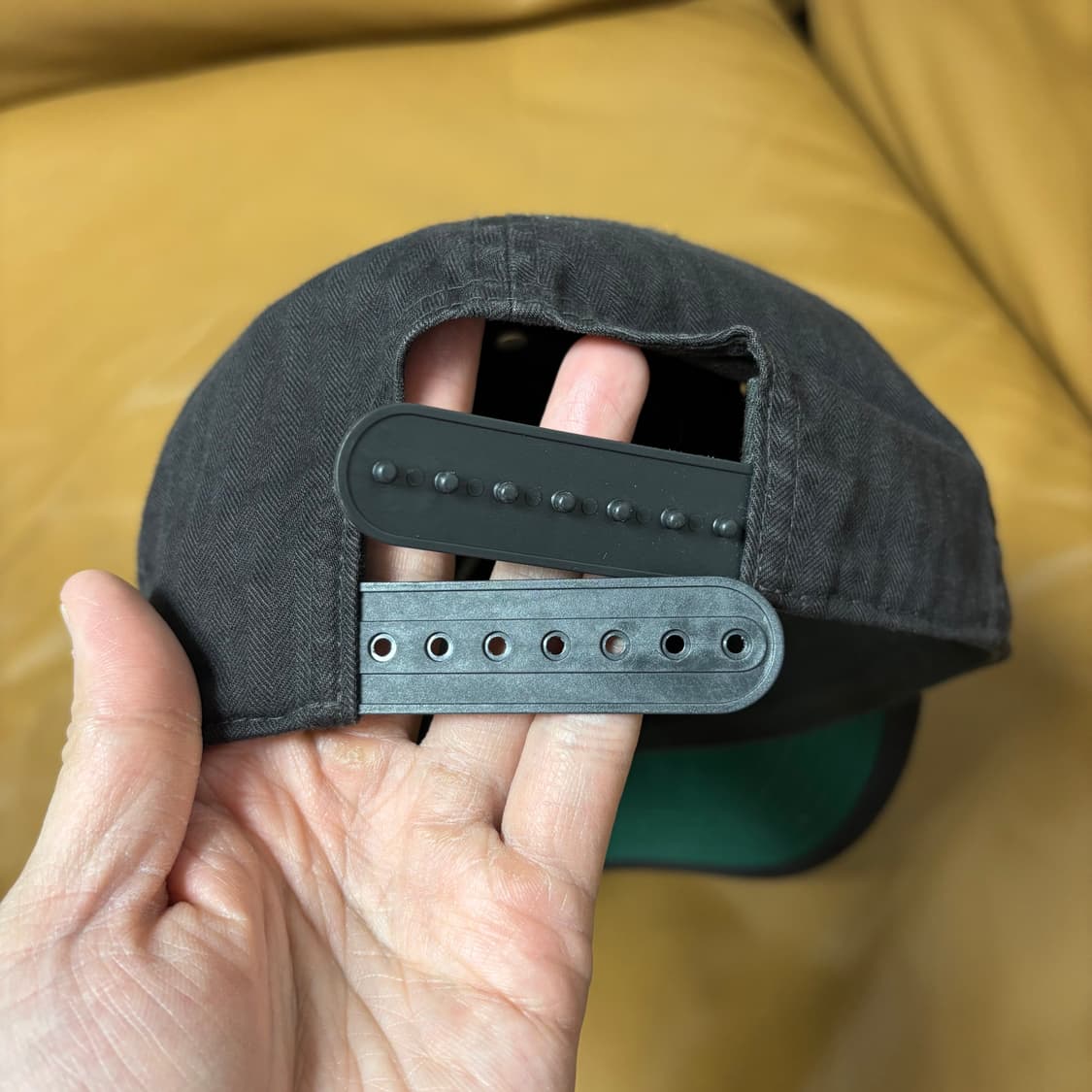 RRL 더블알엘 랄프로렌 폴로 윙로고 6패널 볼캡 모자 워시드 블랙 상품이미지7