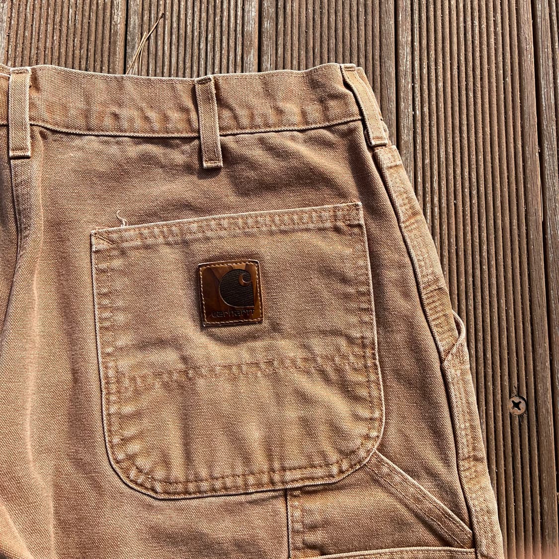 [34X30] 빈티지 usa 칼하트 카펜터팬츠 브라운 상품이미지4