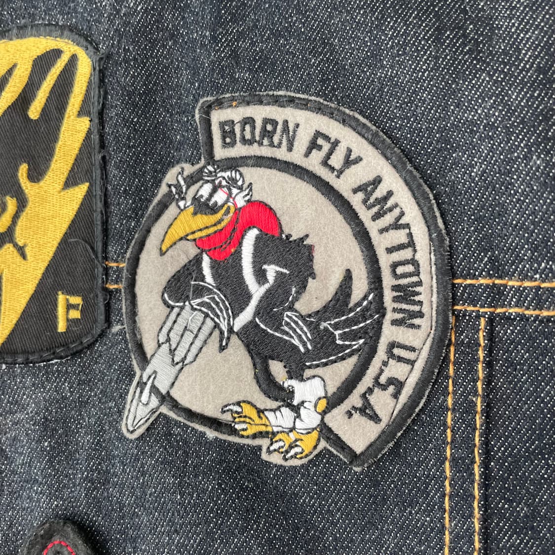 born fly 청 데님 조끼 상품이미지8