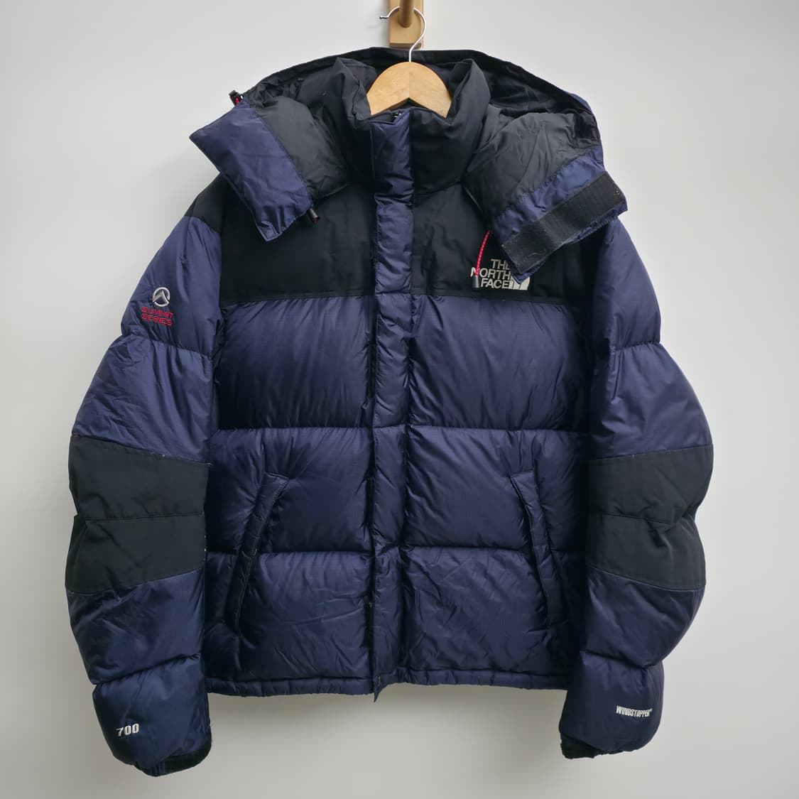 [M] 노스페이스 써밋 700 윈드스토퍼 네이비 패딩 상품이미지1