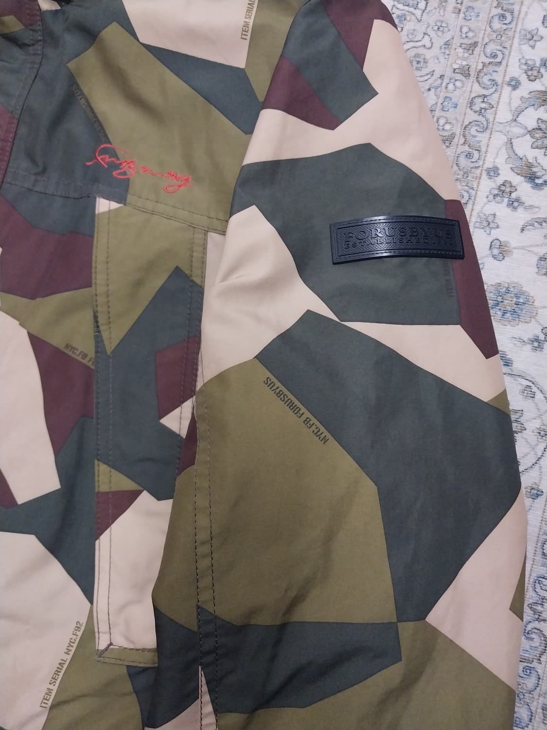 FUBU 빈티지 카모플라쥬 패턴 점퍼 NYC.CFB.92 L 상품이미지4