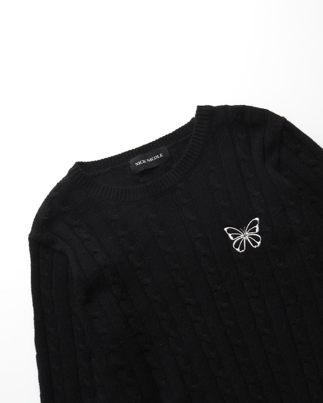 닉앤니콜 NICK&NICOLE Cashmere Crew Neck Knit 상품이미지5