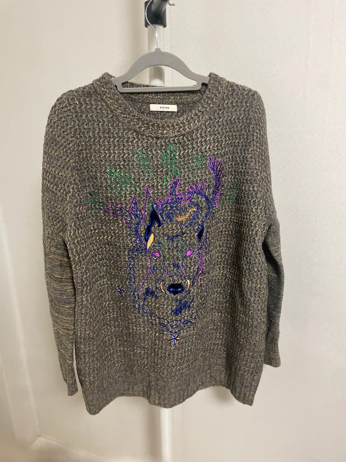 시스템 라운드 넥 울니트 상품이미지1