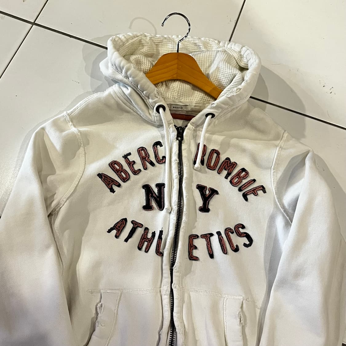 아베크롬비 화이트 후드집업 상품이미지2