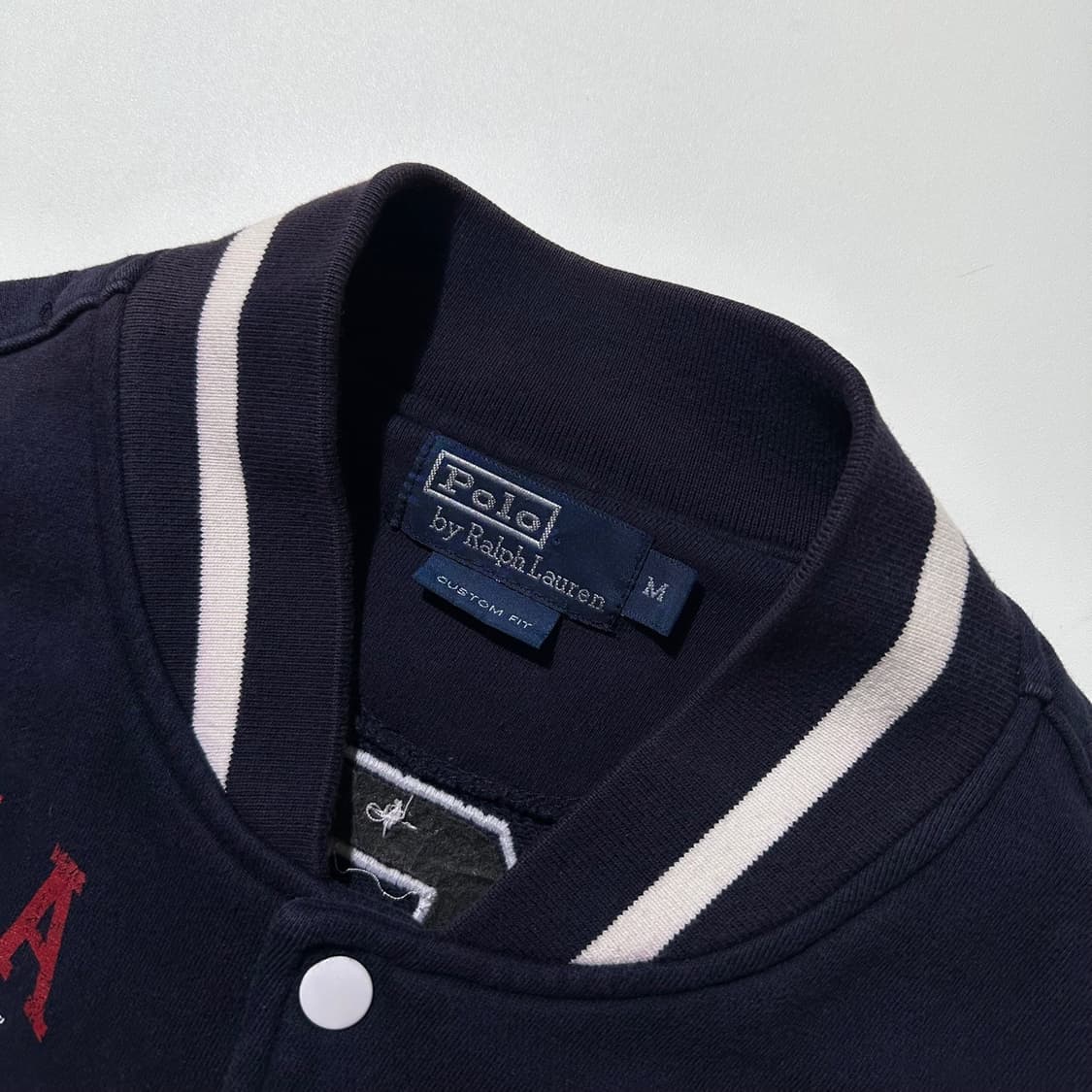 폴로 랄프로렌 빅포니 USA 성조기 코튼 블루종 자켓 상품이미지4